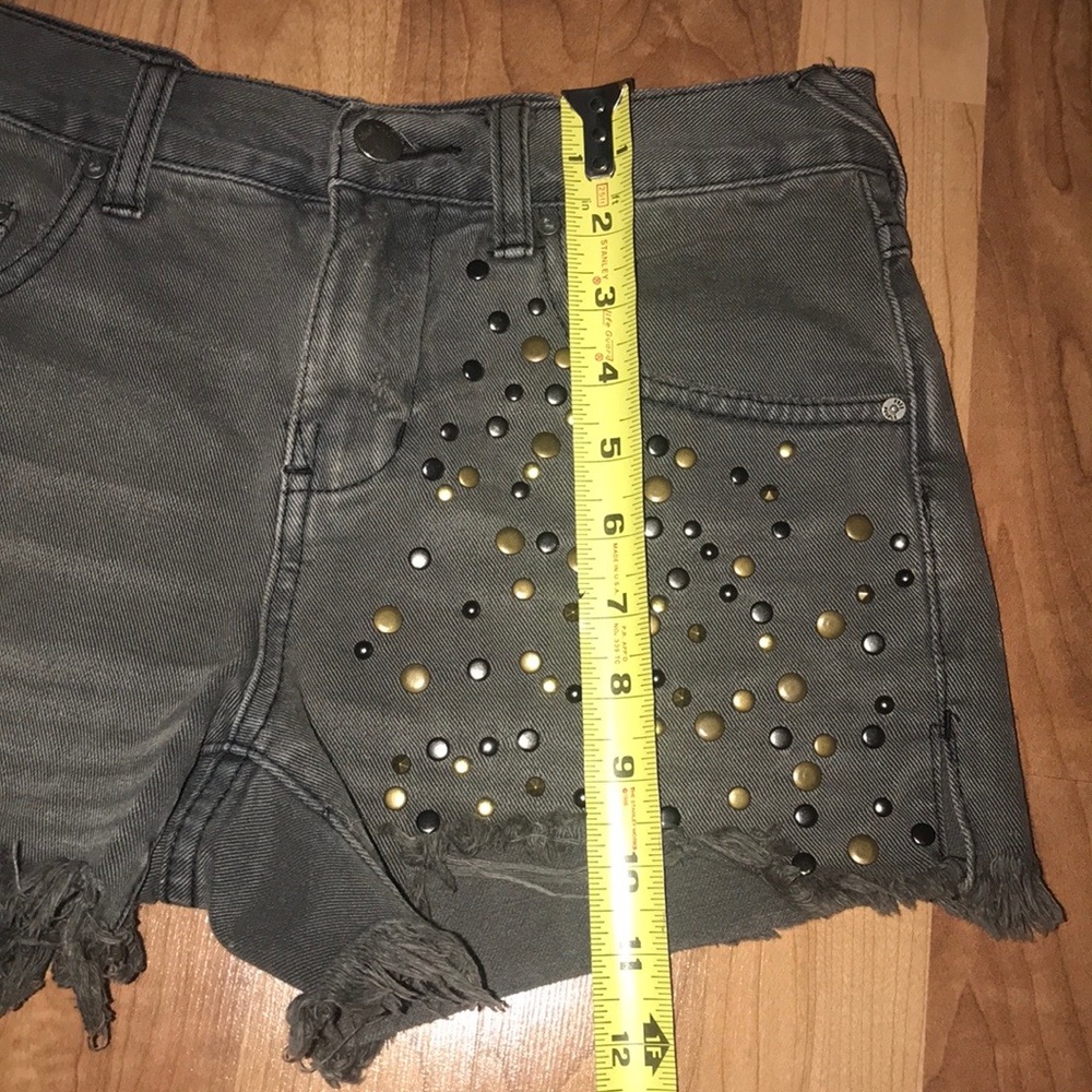 Free People Studded Jean Shorts - Picture 10 of 12
